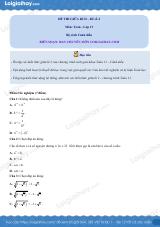 Đề thi giữa kì 2 Toán 11 Cánh diều - Đề số 4